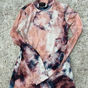 Long sleeve mesh top